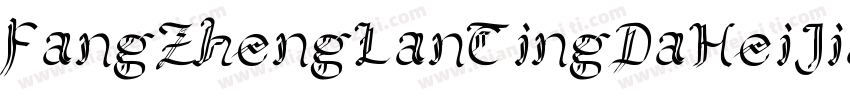 FangZhengLanTingDaHeiJianTi 1ttf字体转换